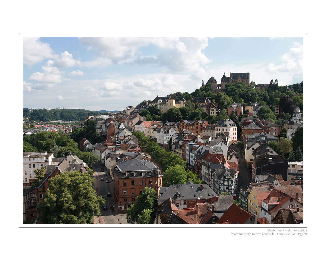 Blick auf das Marburger Schlo